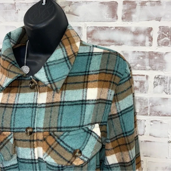 Entro Green Brown Utility Jacket large - Picture 2 of 8